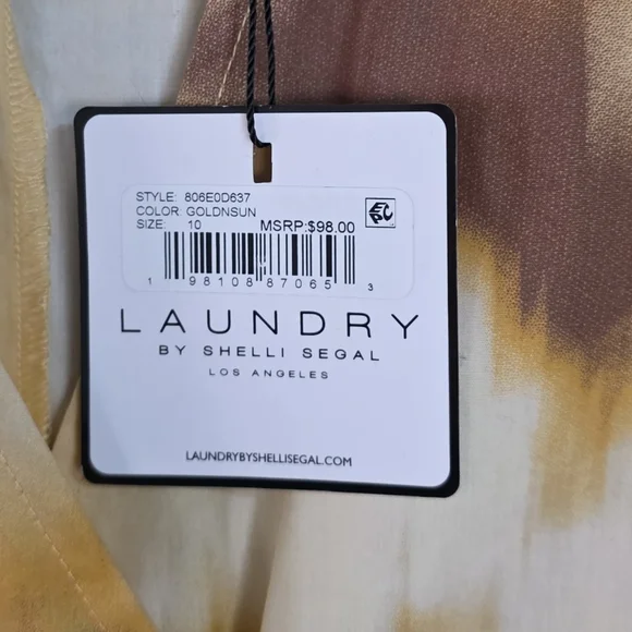 Laundry By Shelli Segal Tie-Dye Sleeveless Mini Dress - Picture 2 of 8